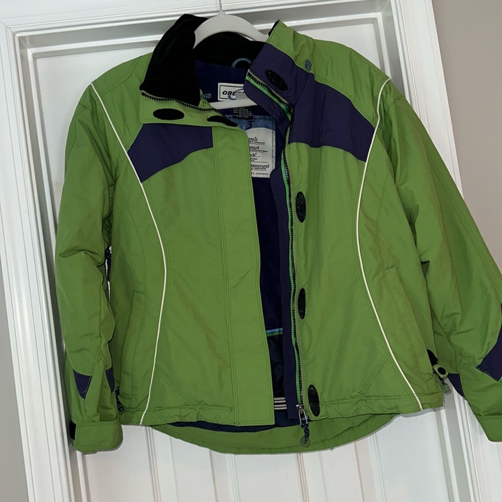 Obermeyer Green and Navy Women's Jacket